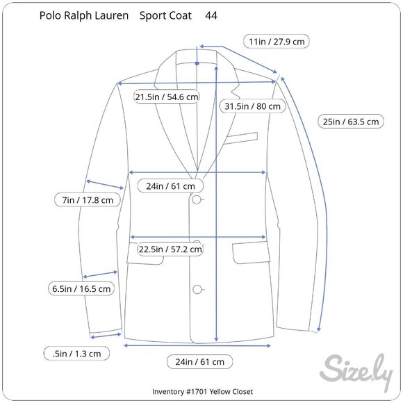 Polo Ralph Lauren Men’s 44 Sports Coat Camel Hair Two Button Standard Notch USA - Picture 9 of 9